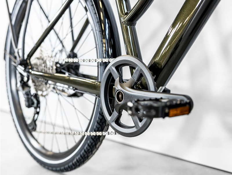 Trek Dual Sport 3 Equipped Stagger Gen 5 Hybrid Bike 2023 in Black Olive-6